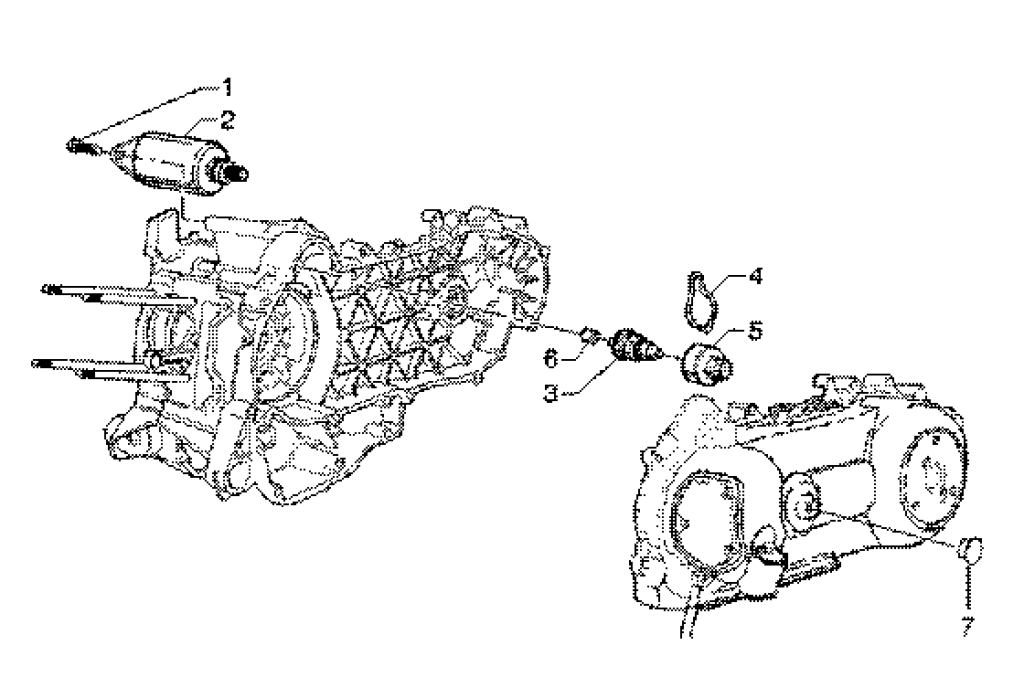 Exploded view Anlasser