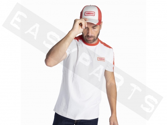 Casquette YAMAHA Faster Sons 24 Jugal blanc/ rouge Adulte