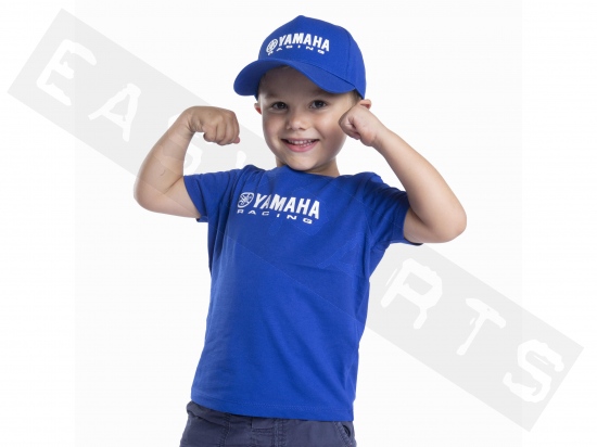 T-shirt YAMAHA Paddock Blue Essential 2024 Bruges Blu Bambino