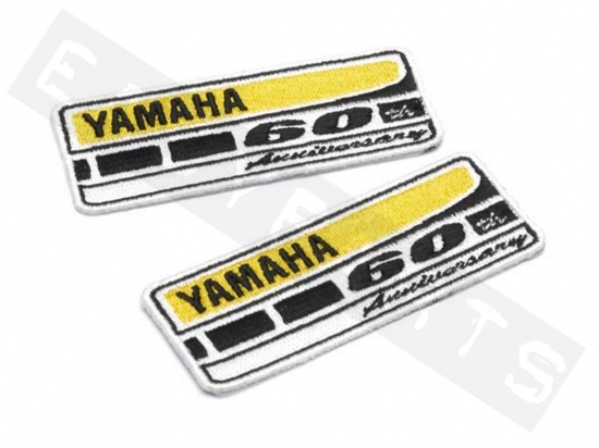 Yamaha Paire écusson YAMAHA 60th Anniversary