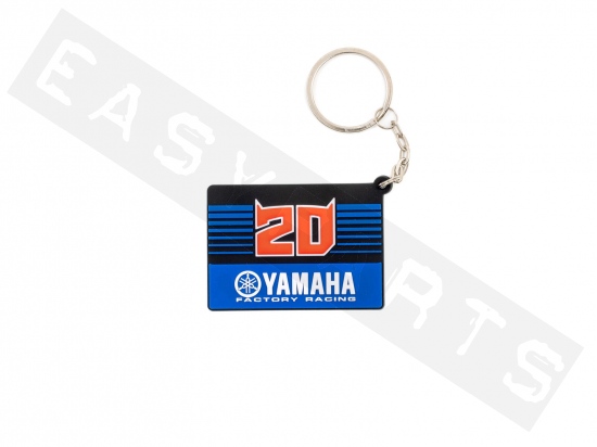 Yamaha Schlüsselanhänger aus schwarzem PVC Yamaha Quartararo Factory Racing