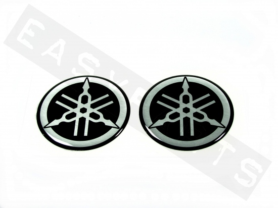 Aufkleber-Set Emblem YAMAHA (6cm) - Aufkleber -  - Mofa,  Roller, Ersatzteile und Zubehör