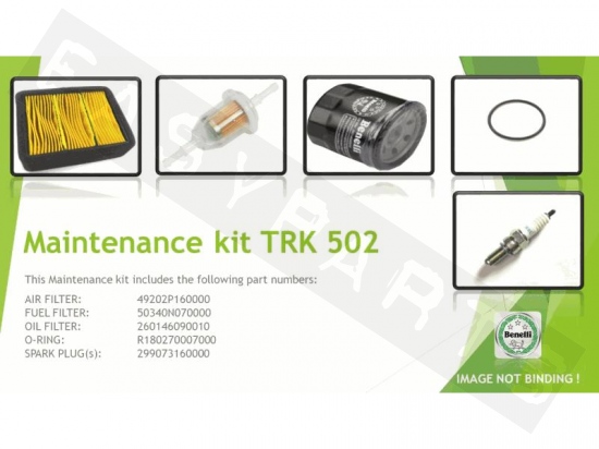 Kit mantenimiento BENELLI TRK 502 4T E4-E5 2017-2022 (service)