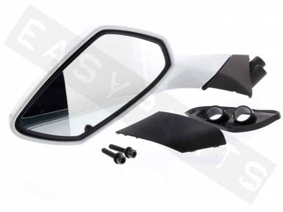 Rearview mirror left SYM GTS 125->300 Evo 2009-2011 Pearl White (WH-300P)