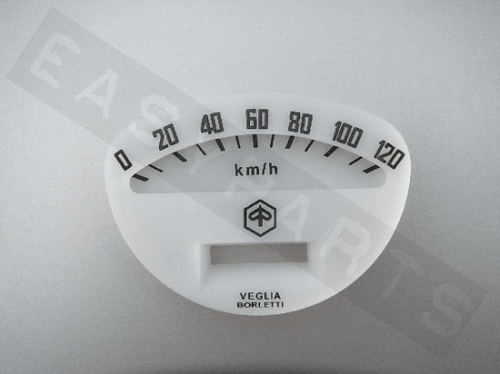 Piaggio Dial Speedometer Vespa (up to 120Km/h)