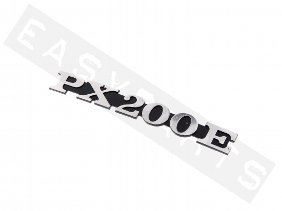 Emblème VESPA 'PX200E' chromé