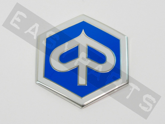 Emblème PIAGGIO logo bleu/ blanc 3D PVC (55mm)