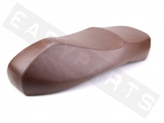 Selle biplace VESPA GTS E4 2018-09/2022 cuir véritable brun foncé