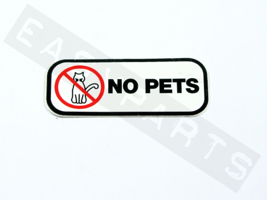 Piaggio Name Plate Sticker (No Pets)