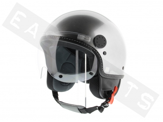 Piaggio Helm Demi Jet VESPA Visor Metaal