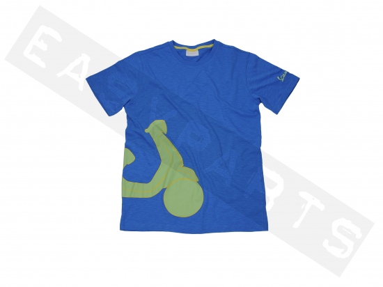Piaggio T-Shirt VESPA Heren Blauw Royal 