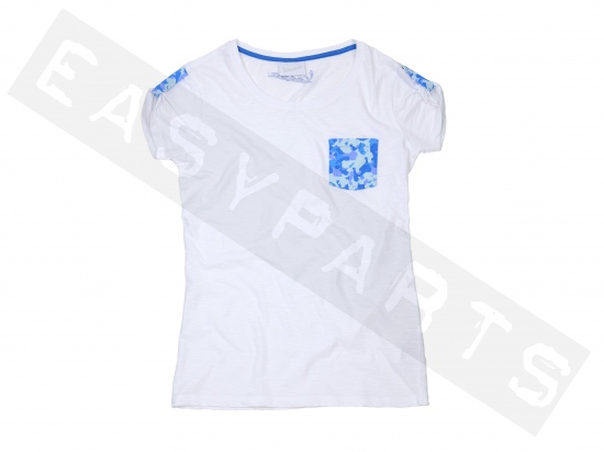 T-Shirt VESPA Ladies White Camouflage 
