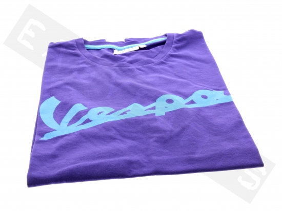 Piaggio T-shirt VESPA Colors Logo Paars Heren Maat L