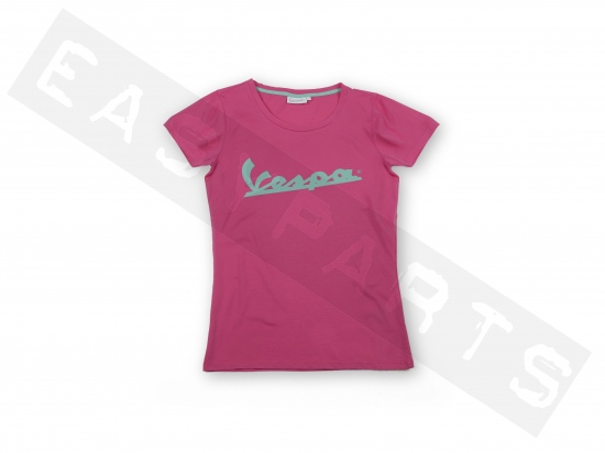 Piaggio T-shirt VESPA Colors Logo Rose Femme