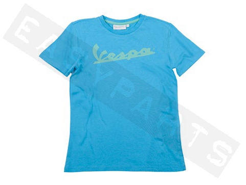 Piaggio T-shirt VESPA Colors Logo bleu ciel Enfant