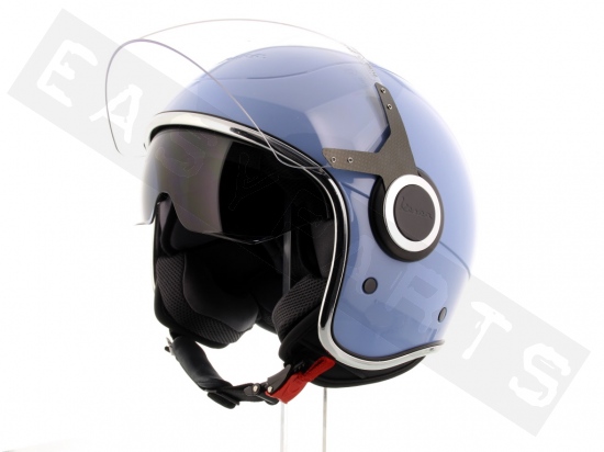 Piaggio Helm Demi Jet VESPA VJ Blau Provenza 279/A (Doppelvisier)