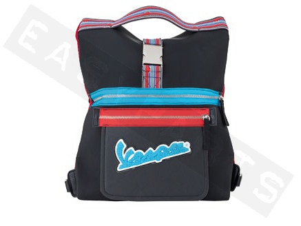 Piaggio Handbag VESPA V-Stripes Black/ Red