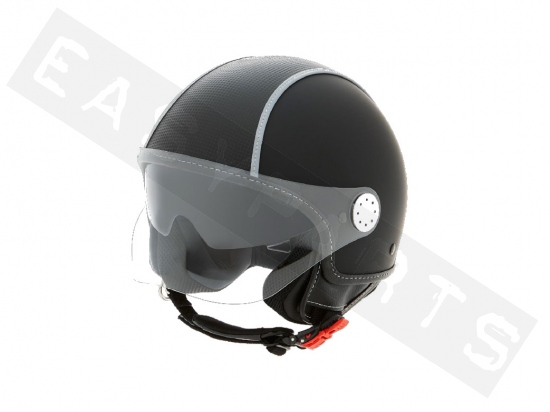 Helmet Demi Jet VESPA Copter Carbonskin Black 93/B