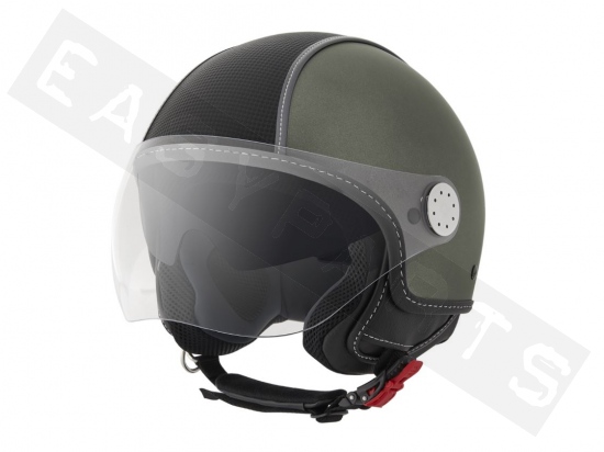 Piaggio Helm Demi Jet PIAGGIO Carbonskin Mat Groen 333/A