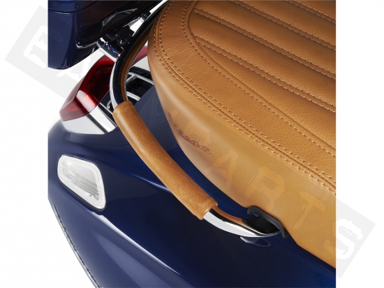 Polsterset für Beifahrergriffe VESPA Primavera Luxury Braun Leder