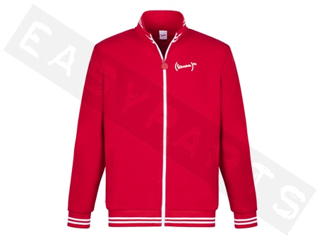 VESPA Primavera (RED)® Sweatshirt mit Reißverschluss, rot, Unisex