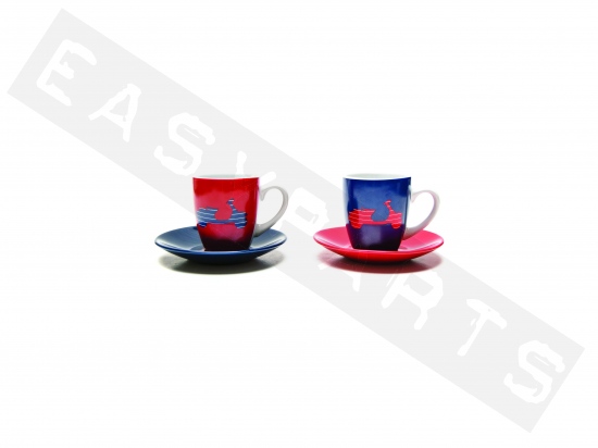 Piaggio Set Koffiekopjes VESPA Multicolor (2 stuks)