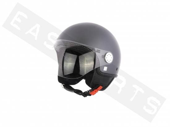 Helmet Demi Jet VESPA Visor 3.0 Matt Grey Titanium 707/C