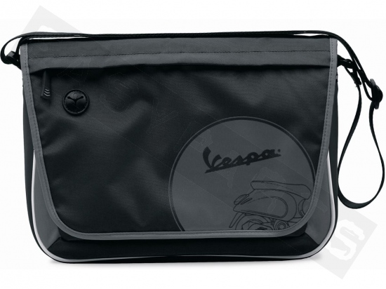 Piaggio Messenger Bag VESPA 'Track' black/ grey