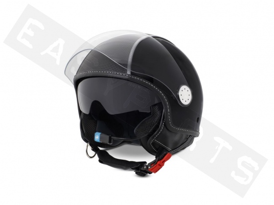 Piaggio Helm Demi Jet PIAGGIO Carbonskin (Bluetooth) Zwart 91/B