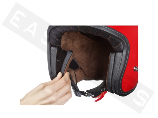 Wangkussens voor VESPA P Xential V500 helm bruin