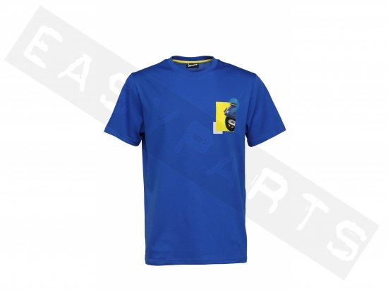 T Shirt VESPA Heritage Blu