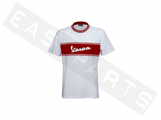 Piaggio T-shirt VESPA Racing Sixties Special Edition blanc/ rouge Unisexe
