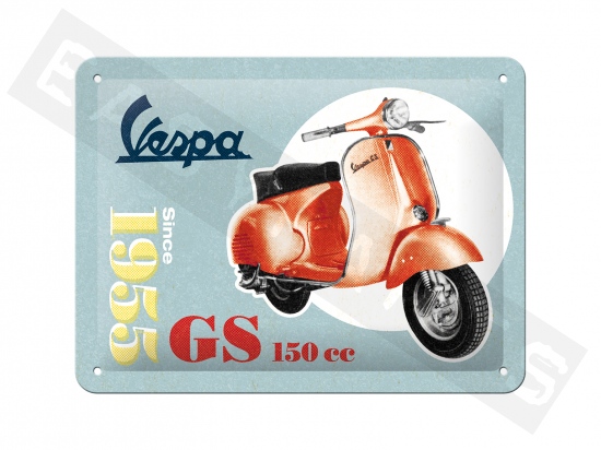 Piaggio Plaque métal VESPA GS 150cc Since 1955