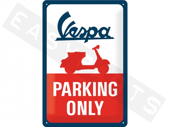 Piaggio Metallschild Vespa Parking Only