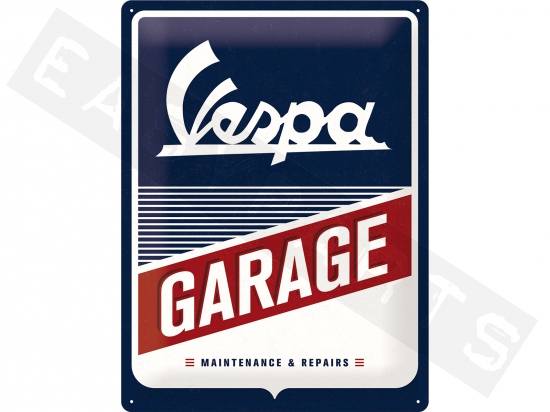Piaggio Metallschild VESPA Garage