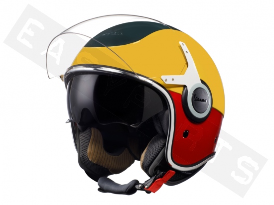Piaggio Helm Demi Jet VESPA VJ SW Special Edition mutlicolore (dubbel vizier)