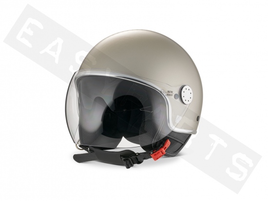 Helm Demi Jet PIAGGIO Mirror grau (G07)