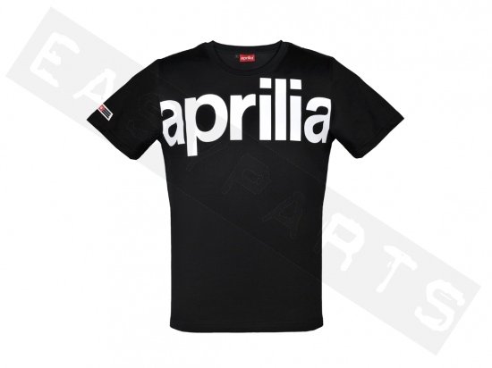 T-Shirt APRILIA Wide black unisex