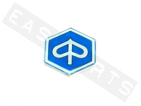 Emblème PIAGGIO logo bleu/ blanc 3D PVC (32mm)