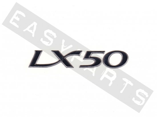 Targhetta VESPA LX 50 Cromato (90x15mm)