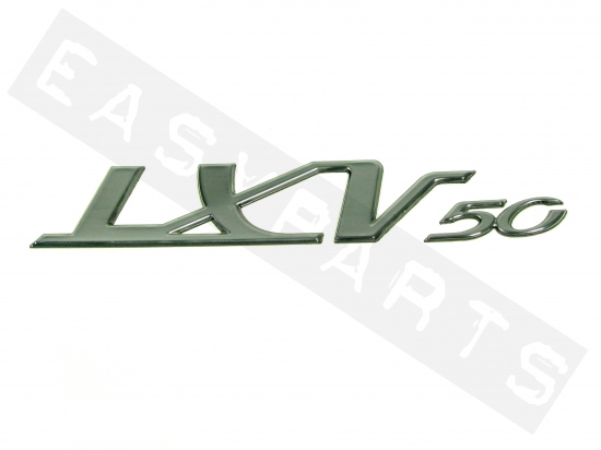 Piaggio Emblem VESPA 'LXV50' Chrom (113x22mm) 