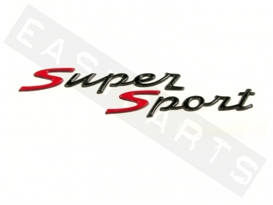 Targhetta VESPA Supersport Cromato (117x25mm)