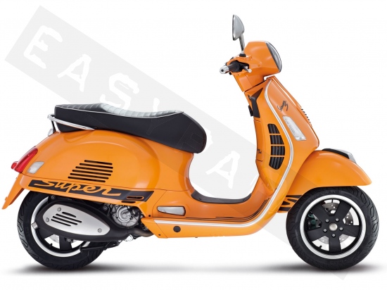 Piaggio Kit décos VESPA GTS 'Super' (noir mat écriture orange)