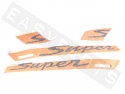 Dekorsatz VESPA GTS 'Super' (orange, Schrift schwarz)