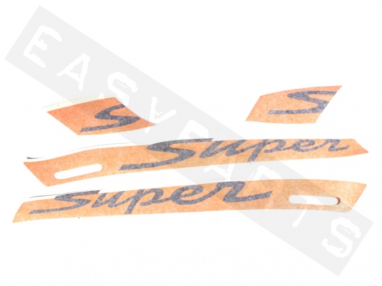 Kit calcas VESPA GTS 'Super' (Naranjo con leteras negras)