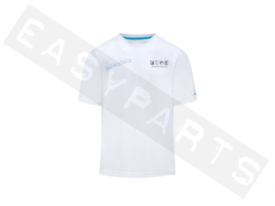T-shirt VESPA DEC Holy blanc Unisexe