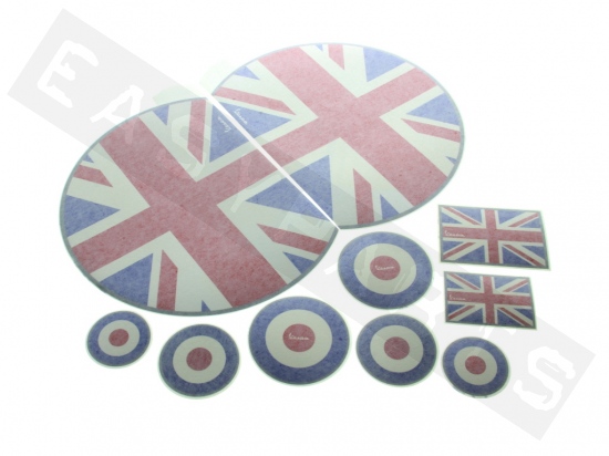 Stickerset Vlag Groot-Britanni? Vespa S 