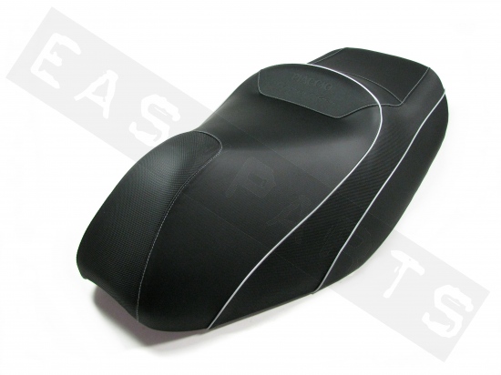 Selle biplace confort-gel surélevée Piaggio MP3 Touring noire