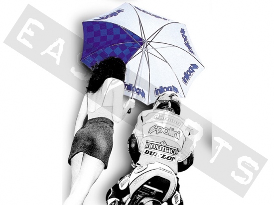 Paraplu POLINI Paddock Blauw/ Wit