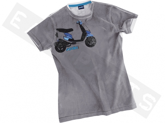 Camiseta mangas cortas POLINI Scooter gris hombre